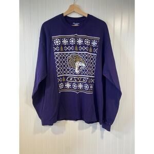 Champion Olivet Nazareme University Adult XL Ugly Christmas Sweater Holiday